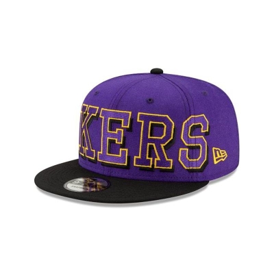 Los Angeles Lakers Gorra | New Era NBA Block Font 9fifty Snapback Cap Mexico - Morados